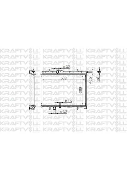 SU RADYATORU P307 P206 C4 C4 (B7) DS4 XSARA II XSARA PICASSO (TU5JP4)1,6 16V OTOMATIK P206 TU3JP (38