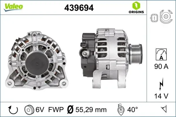 ALTERNATOR PEUGEOT PARTNER P207 CITROEN BERLINGO DW8 JUMPY III