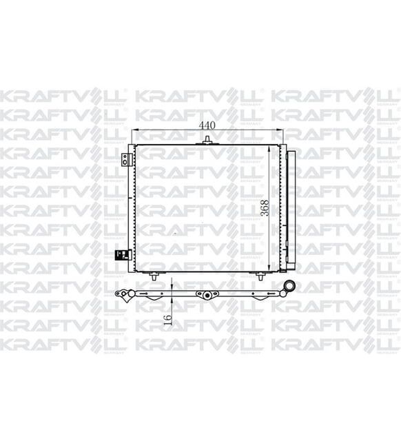 KLIMA RADYATORU C2 C3 C3 II C3 PLURIEL C3 III DS3 P208 P207 P1007 P2008 OLCU: (420×374×16)