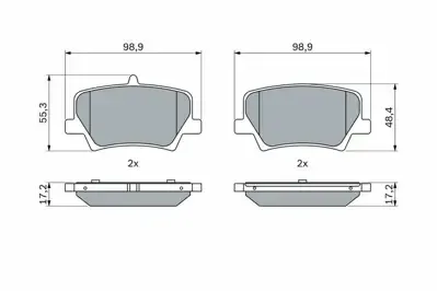 FREN BALATASI VOLVO XC40 D3 HYBIRD  2019- 17''  99mm 31687033