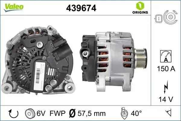 ALTERNATOR PSA PEUGEOT PARTNER P207 P307 P407 P607 P807 CITROEN C4 C5 C8 BERLINGO PICASSO XSARA 1.6HDI 2.0HDI