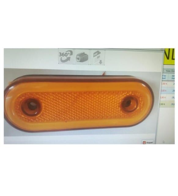 DUZ YAN POZISYON LAMBA NEON 20 LED SARI