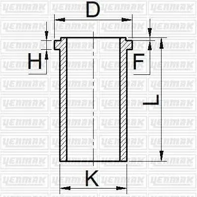 GOMLEK STD 93.00MM DUCATO MASTER 2.5D 94- YENMAK 51-65400-000