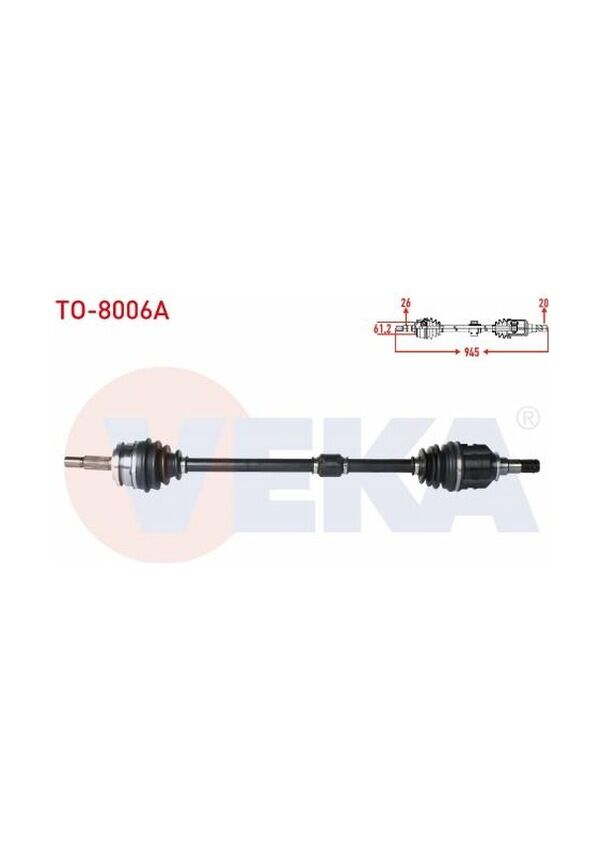 AKS KOMPLE SOL TOYOTA COROLLA 07-12