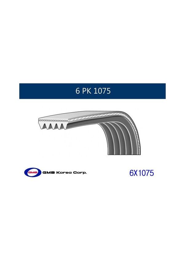 GMB 6PK1075 - KANALLI KAYIS