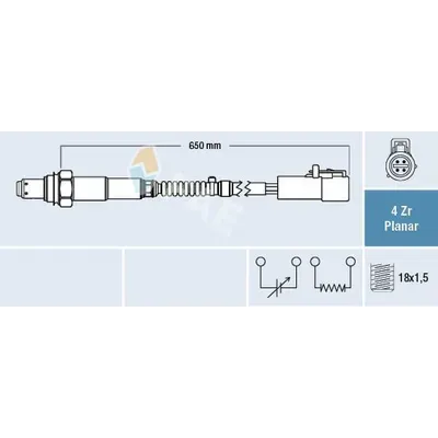 OKSIJEN SENSORU FORD MONDEO IV BA7 2.0 07-14/S-MAX WS 2.0 06-14/VOLVO C30 533 1.8 06-12