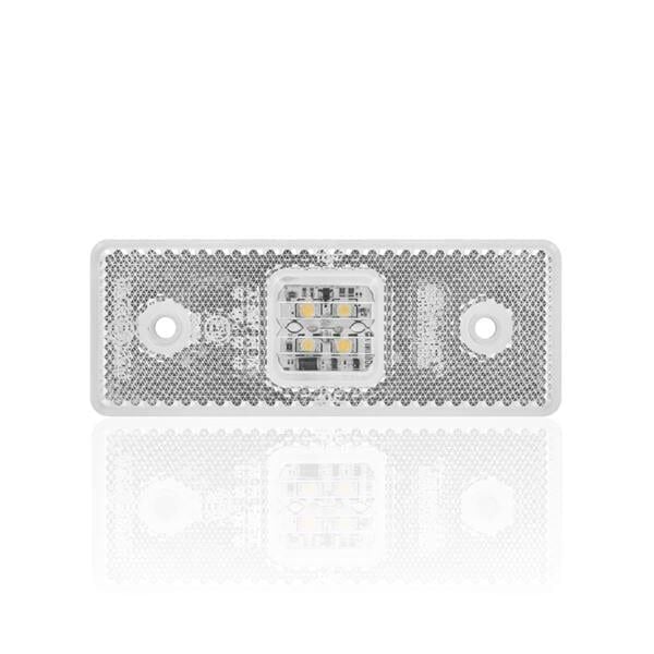 SIDE MARKER 4 LED KIRMIZI 10V-30V BRAKETSIZ IP67 110mm 42mm  0219L  TAS.003S
