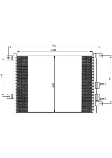 KLIMA KONDENSERI ALFA ROMEO 147 1.9 JTD 00- 156 1.6I-1.8I-2.0I-1.9 JTD-2.0 JTS-2.4 JTD 97- OTO-MEK ####