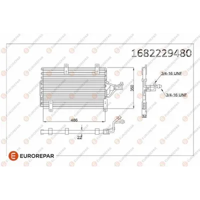KLIMA RADYATÖRÜ FIAT TEMPRA LANCIA DELTA ALFA ROMEO 155 146 145
