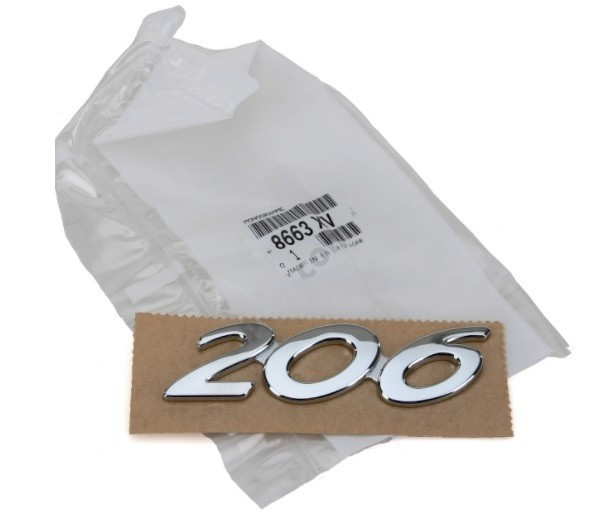 Peugeot 206 Bagaj Yazısı