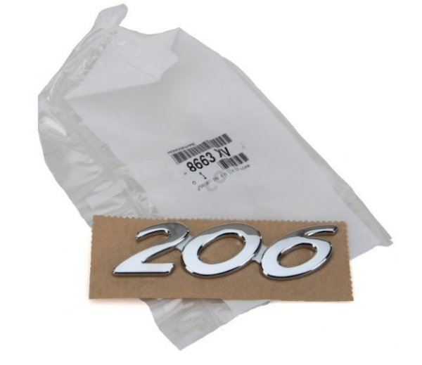 Peugeot 206 Bagaj Yazısı