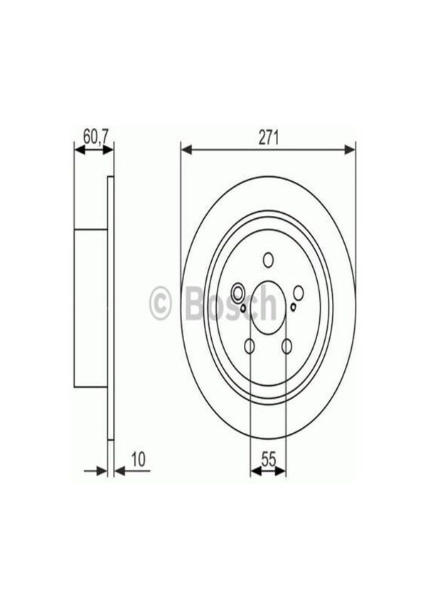 FREN DİSKİARKA AVENSIS 97>03 DÜZ 271mm
