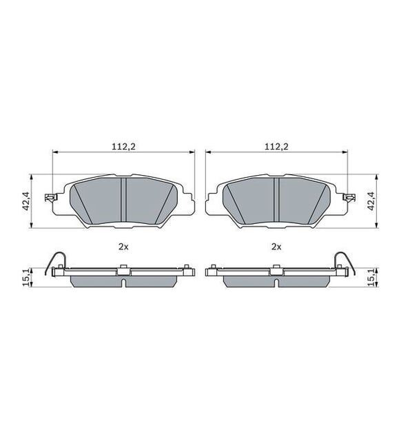 FREN BALATASI ARKA MAZDA MAZDA CX-5 KE,GH KAY02648Z GDB2163 LP3394 CX-5 2.0; CX-5 2.0 4×4; CX-5 2.2