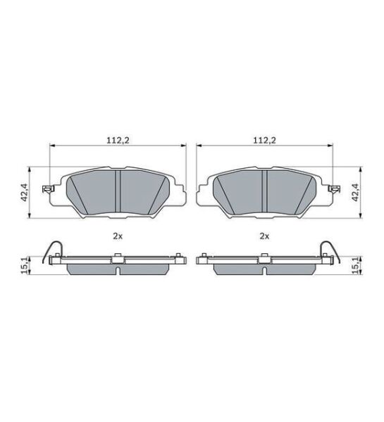 FREN BALATASI ARKA MAZDA MAZDA CX-5 KE,GH KAY02648Z GDB2163 LP3394 CX-5 2.0; CX-5 2.0 4×4; CX-5 2.2