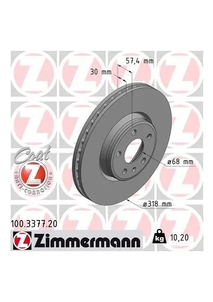FREN DISKI ON AUDI A4 2.0 TDI TFSI A4 3.0 TDI A5 A6 318mm DDF2597C-1
