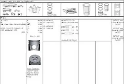 MOTOR PISTON SEGMAN 0.40 FIAT DUCATO III IVECO DAILY KARSAN JEST 2.3JTD C13 F1A EURO 5 11-14 GOETZE 8779954040000G