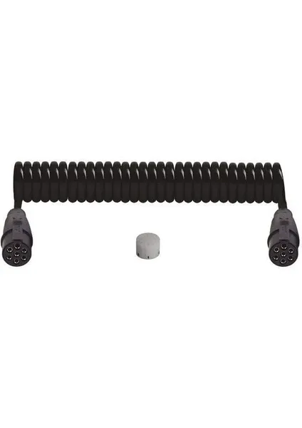 7'Lİ N TİPİ PLASTİK TRAKTÖR RÖMORK FİŞİ POLİÜRETAN KABLOLU 4,5m (VİDALI)