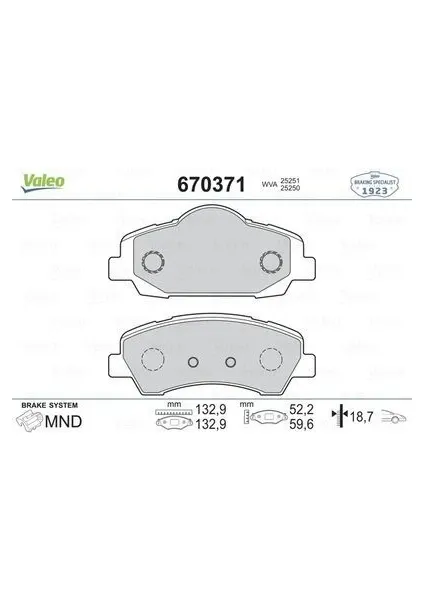 DISK FREN BALATA ON PEUGEOT 301/308 II 13>/CITROEN C-ELYSEE 1.2VTI 12>/C4 CACTUS 14>