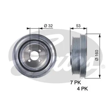 KRANK KASNAGI FIAT DUCATO 2.3 JTD GATES TVD1079