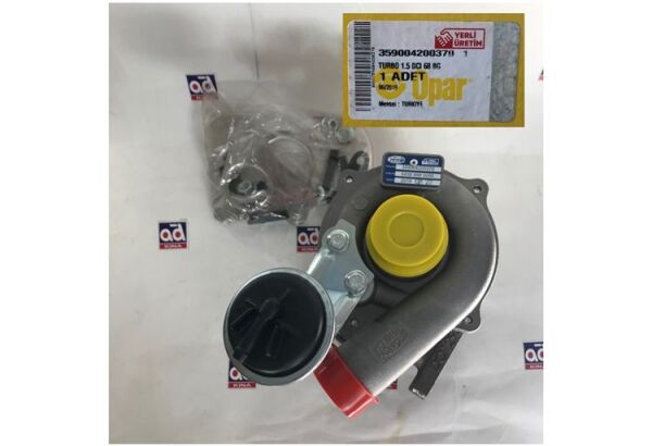 TURBO KOMPLE RENAULT CLIO II 01- SYMBOL 02-KNG 02-DACIA LOGAN 05-MICRA 03> 1.5DCI K9K 65 BG