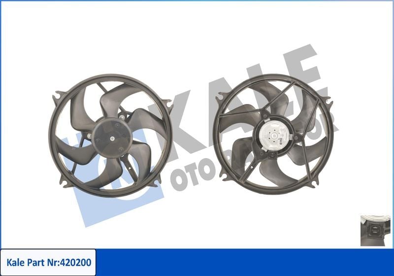 FAN MOTORU PEUGEOT 406 280W 385MM FAN-MOTOR