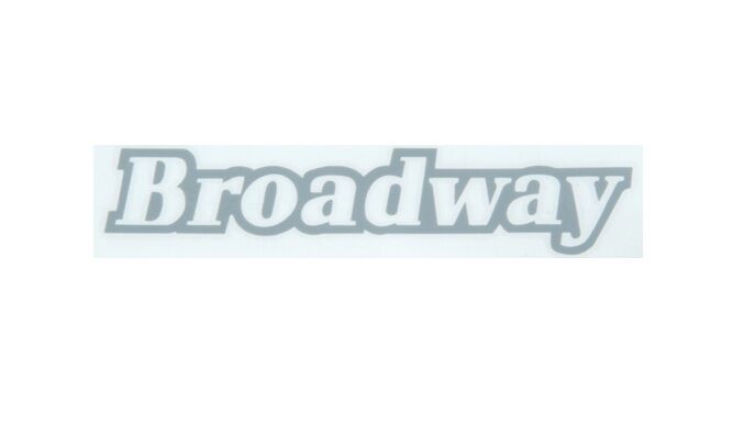 BROADWAY KAĞIT YAZI AÇIK GRİ