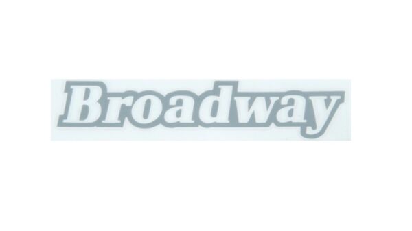 BROADWAY KAĞIT YAZI AÇIK GRİ