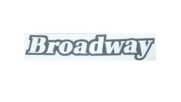 BROADWAY KAĞIT YAZI KOYU GRİ