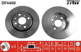 ON FREN DISKI AYNASI P107 - C1 1.0 - 1.4HDI TOYOTA AYGO 06/05- HAVA SOGUTMALI