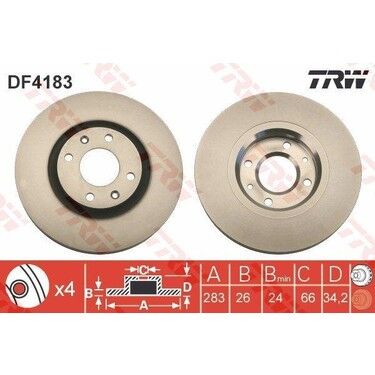 ON FREN DISKI AYNASI HAVALI C2-C3-C4-C4-C5-XSARA II-XSARA PICASSO-PARTNER II-P206-P207-P307-PARTNER TEPE-BERLINGO III-P308-P3008-5008-DS3-C4 II DS4-DS5 HAVALI