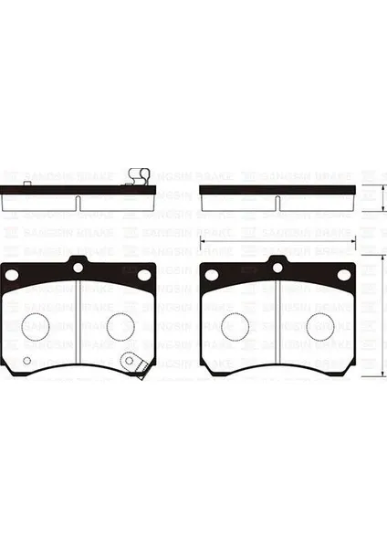 FREN BALATASI ÖN MAZDA 323 LANTIS 96>98 1.8 16V MX3 91>97 GDB1029