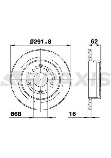 ARKA FREN AYNASI HAVALI NISSAN QASHQAI 07-12 X-TRAIL 01-07 RENAULT KOLEOS 08-> (292X5)