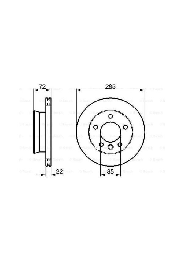 FREN DISKI ON MERCEDES SPRINTER 3-T 308 313 DF6194S 9034210012 BG4067 285mm