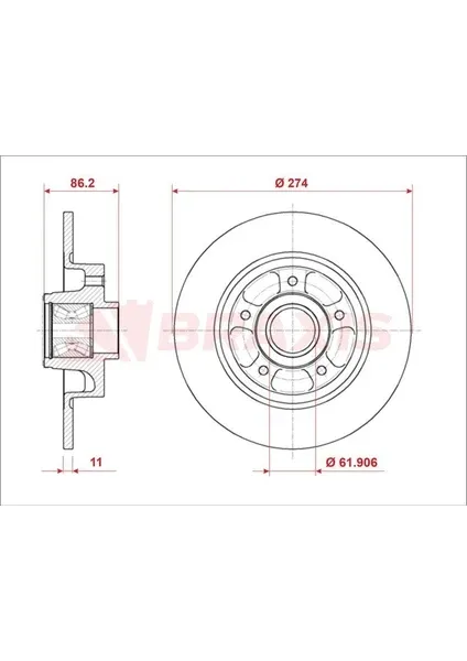 FREN AYNASI ARKA ABS SENSOR HALKASI ILE SCENIC III GRAND SCENIC JZ0 / 1 1,2 TCE / 1,4 / 1,5DCI / 1,6