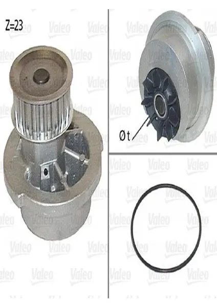 DEVİRDAİM SU POMPASI ASTRA F ASTRA G VECTRA B CORSA B CORSA C TIGRA 1.4 16V 1.6 16V X16XEL X14XE X16XE