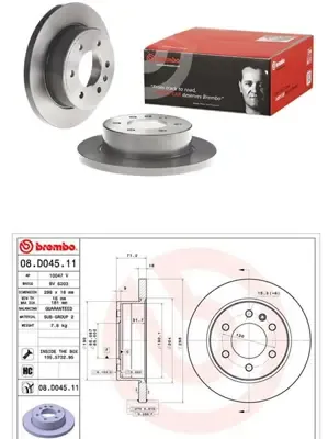 FREN DISKI ARKA MERCEDES SPRINTER 907 910 2018- 298mm 9104230200 9104230300 BG5085C BD0204