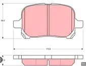 DISK BALATA TOYOTA-CAMRY (V20) 96-2001 ON