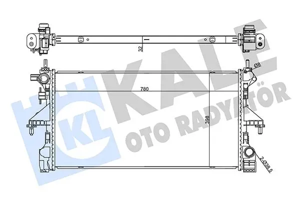 SU RADYATORU PEUGEOT BOXER - CITROEN JUMPER 2.0BLUEHDI 15=> MT BRAZING 780X398X32