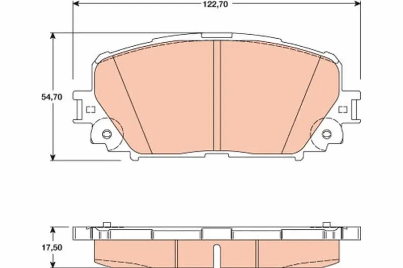 FREN BALATASI ÖN TOYOTA YARIS 06>10 DİSKLİ ARAÇLAR JAPONYA MONTAJ ABS'Lİ GDB3460