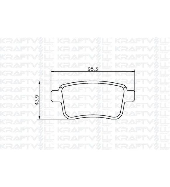 ARKA FREN BALATASI KANGOO III 08> MERCEDES CITAN 13>21 1.2 TCE 1.5 DCI 1.6