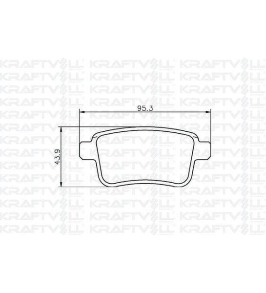 ARKA FREN BALATASI KANGOO III 08> MERCEDES CITAN 13>21 1.2 TCE 1.5 DCI 1.6