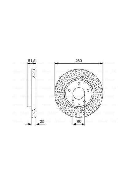 FREN DISK MAZDA 3 2013- B45A33251A BJS733251 BKC333251