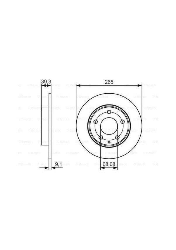 FREN DISK MAZDA 3 ARKA 2016-DF6659 BJS726251B