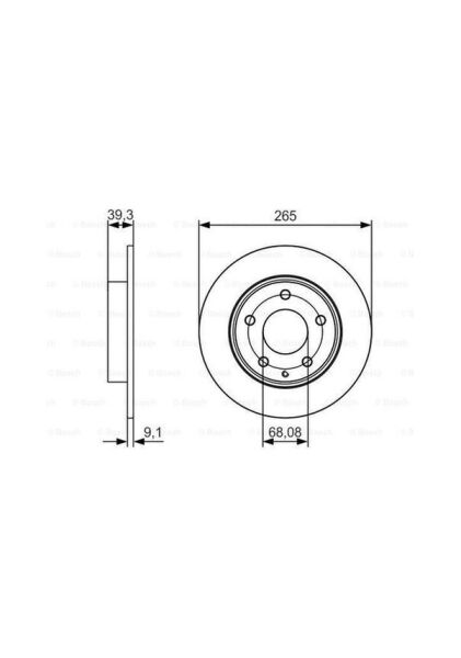 FREN DISK MAZDA 3 ARKA 2016-DF6659 BJS726251B